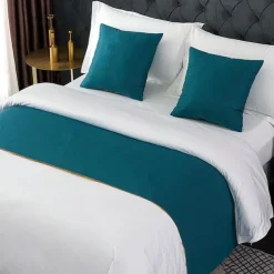 Bed Runner Bed Scarf, Decorative Bed Scarf for Home Hotel Bedspreads Scarves Protection Modern Solid Bed Runner for Foot of Bed Home Bedroom Bedding Decoration