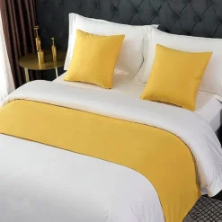 Bed Runner Bed Scarf, Decorative Bed Scarf for Home Hotel Bedspreads Scarves Protection Modern Solid Bed Runner for Foot of Bed Home Bedroom Bedding Decoration