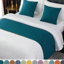 Bed Runner Bed Scarf, Decorative Bed Scarf for Home Hotel Bedspreads Scarves Protection Modern Solid Bed Runner for Foot of Bed Home Bedroom Bedding Decoration