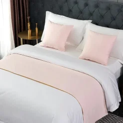 Bed Runner Bed Scarf, Decorative Bed Scarf for Home Hotel Bedspreads Scarves Protection Modern Solid Bed Runner for Foot of Bed Home Bedroom Bedding Decoration