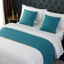 Bed Runner Bed Scarf, Decorative Bed Scarf for Home Hotel Bedspreads Scarves Protection Modern Solid Bed Runner for Foot of Bed Home Bedroom Bedding Decoration
