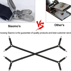 Bed Sheet Clip Straps - 2 Way Adjustable Crisscross Sheet Corner Holder Straps Gripper Elastic Sheet Band Mattress Straps Fasten Suspenders