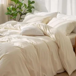 Bedding Duvet Cover Set - 1 Duvet Cover with 2/1 Pillow Shams - 3/2 Pieces Comforter Cover with Zipper Closure Sage Green Peach Puzz Red Blue Yellow White Black