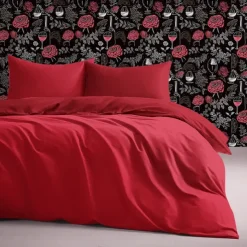 Bedding Duvet Cover Set - 1 Duvet Cover with 2/1 Pillow Shams - 3/2 Pieces Comforter Cover with Zipper Closure Sage Green Peach Puzz Red Blue Yellow White Black