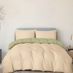 Bedding Duvet Cover Set - 1 Duvet Cover with 2/1 Pillow Shams - 3/2 Pieces Comforter Cover with Zipper Closure Sage Green Peach Puzz Red Blue Yellow White Black