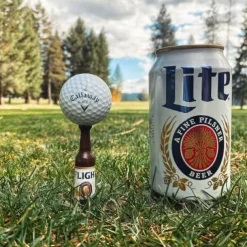 Beer Bottle Golf Tees - Christmas Golf Gift For Man or Woman - Virtually Unbreakable Golf Tee - Great for Christmas and Birthday Presents