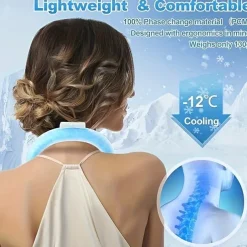 Below 28 Celsius Reusable Cooling Tube Neck Cooling Tube, Reusable Cooling Neck Sleeve, Wearable Neck Cooler Suitable For Hot Weather, Freezing Temperature Below 28 Celsius (90 Fahrenheit)