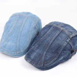 Beret Unisex Casual Vintage Distressed Peaked Cap for Spring and Autumn Fashionable Hat