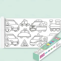 Best Christmas Gift Children's Drawing Roll Easy to Tear with Painting Partner-12 Colored Pencils 118''x118'' （300cmx300cm)