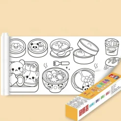 Best Christmas Gift Children's Drawing Roll Easy to Tear with Painting Partner-12 Colored Pencils 118''x118'' （300cmx300cm)