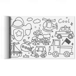 Best Christmas Gift Children's Drawing Roll Easy to Tear with Painting Partner-12 Colored Pencils 118''x118'' （300cmx300cm)