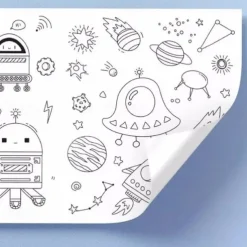 Best Christmas Gift Children's Drawing Roll Easy to Tear with Painting Partner-12 Colored Pencils 118''x118'' （300cmx300cm)