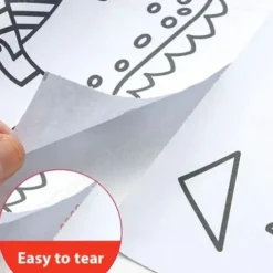 Best Christmas Gift Children's Drawing Roll Easy to Tear with Painting Partner-12 Colored Pencils 118''x118'' （300cmx300cm)