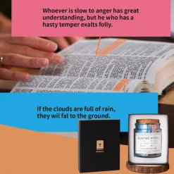 Bible Verses in a Jar,Mothers Day Gifts for Mom Christian Gifts Read Me When Bible Verses Jar Glass Scripture Quotes with Paint-by-Numbers Scriptures - A Christian Gift Inspired by Faith