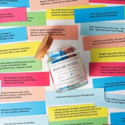 Bible Verses in a Jar,Mothers Day Gifts for Mom Christian Gifts Read Me When Bible Verses Jar Glass Scripture Quotes with Paint-by-Numbers Scriptures - A Christian Gift Inspired by Faith