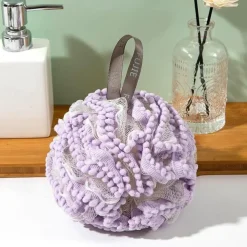 Big Bath Loofahs Shower Puff Ball, Flower Loofah Sponge Shower Bath Sponge Exfoliating Body Scrubber Pouf For Men Women