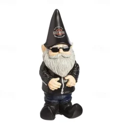 Biker Polystone Themed Garden Gnome Resin Garden Ornaments Yard Decoration Crafts