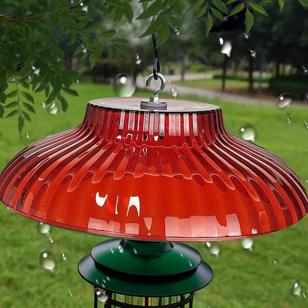 Bird Feeder Baffle, Rain Guard Bird Feeder Cone Squirrel Shield, Bird Feeder Protector, Hooked Squirrel Guard, Outdoor Squirrel Baffles for Bird Feeding Station