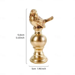 Bird Figurine, Resin Home Decor Craft, Cozy Desktop Decoration for Office, Family, Hotel, and Restaurant Tabletop Ornament