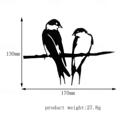 Bird Metal Wall Decor Lovebird Art for Outdoor Garden Patio Decor Garden Decor Bird Decor Signs Garden Yard Decor Garden Yard Backyard Statues