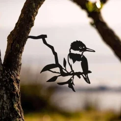 Birds Metal Garden Art Decor, Funny Metal Wall Sculptures Weatherproof Wrought Iron Art Sign Outdoor Garden Farmhouse Decor Wall Decor