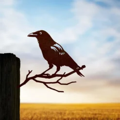 Birds Metal Garden Art Decor, Funny Metal Wall Sculptures Weatherproof Wrought Iron Art Sign Outdoor Garden Farmhouse Decor Wall Decor