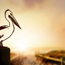 Birds Metal Garden Art Decor, Funny Metal Wall Sculptures Weatherproof Wrought Iron Art Sign Outdoor Garden Farmhouse Decor Wall Decor