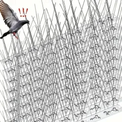 Birdthorn - Anti-pigeon Squirrel Raccoon Cat and Crow Defenders - Durable Stainless Steel for Outdoor Railing Protection