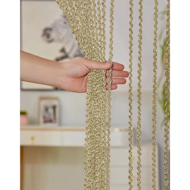 Black Beaded Curtains String Curtain Doorway Curtain Tassels Beaded Curtain, Boho Macrame Sliding Door Curtain Wedding Tapestry Decoration, Room Divider for Pergola Outdoor Patio