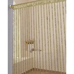 Black Beaded Curtains String Curtain Doorway Curtain Tassels Beaded Curtain, Boho Macrame Sliding Door Curtain Wedding Tapestry Decoration, Room Divider for Pergola Outdoor Patio