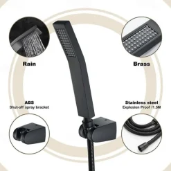 Black Hand Shower brass - Shower, New design Shower Head