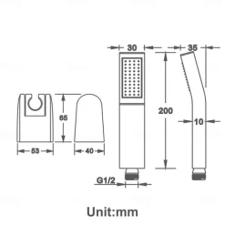 Black Hand Shower brass - Shower, New design Shower Head