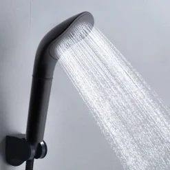 Black High Quality Pressure Rainfall Shower Head black Shower Head Water Saving Filter Spray Nozzle High Pressure Water Saving