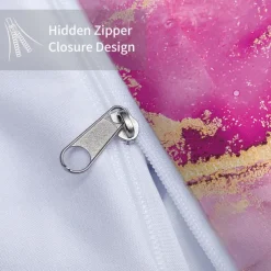 Black White Marble 3D Printed 3-Piece Set of Down Duvet Covers 100% Cotton for Hotels Bedrooms Guest Rooms Bedding Sets Comfy Sets