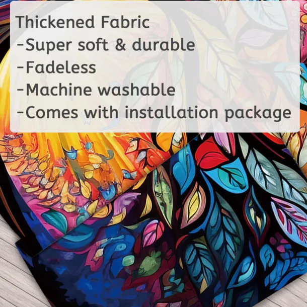 Blacklight Tapestry UV Reactive Glow in the Dark Glow Party Neon Tree of Life Mandala Psychedelic Trippy Misty Hanging Tapestry Wall Art Mural for Living Room Bedroom