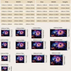 Blacklight Tapestry UV Reactive Glow in the Dark Glow Party Neon Lotus Flower Nature Psychedelic Trippy Misty Hanging Tapestry Wall Art Mural for Living