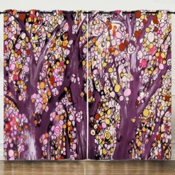 Blackout Curtain Drapes Farmhouse Curtain 2 Panels Black For Living Room Bedroom Door Kitchen Balcony Window Treatments Thermal Insulated