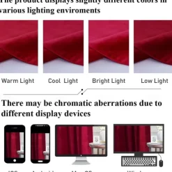 Blackout Curtain Drapes Velvet Farmhouse Grommet/Eyelet IKEA Series Curtain Panels For Living Room Bedroom Door Kitchen Window Treatments Thermal Insulated Room Darkening