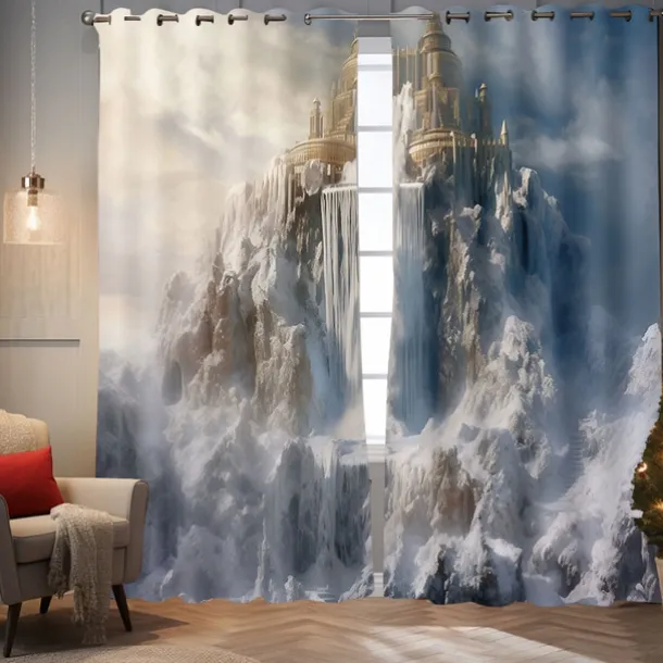 Blackout Curtains, Curtains for Bedroom Living Room Thermal Insulated Curtains, Window Treatments Patterned Drapes Panels