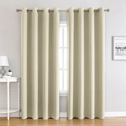 Blackout Curtains Thermal Insulated Long Curtains& Drapes Room Darkening Curtains for Living Room Bedroom Window