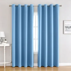 Blackout Curtains Thermal Insulated Long Curtains& Drapes Room Darkening Curtains for Living Room Bedroom Window
