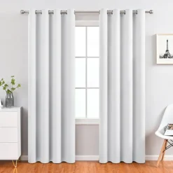 Blackout Curtains Thermal Insulated Long Curtains& Drapes Room Darkening Curtains for Living Room Bedroom Window