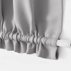 Blackout Window Curtains, Farmhouse Thermal Insulated Noise Reducing Privacy Faux Linen Patio/French/Glass Door Curtain Panel, 1 Panel