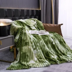 Blanket for Beds Tie Dyeing Warm Manta Single/Queen/King Flannel Fleece Thow Blanket Thick Warm Plaids for Bedroom Sofa