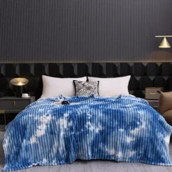 Blanket for Beds Tie Dyeing Warm Manta Single/Queen/King Flannel Fleece Thow Blanket Thick Warm Plaids for Bedroom Sofa