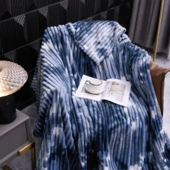 Blanket for Beds Tie Dyeing Warm Manta Single/Queen/King Flannel Fleece Thow Blanket Thick Warm Plaids for Bedroom Sofa