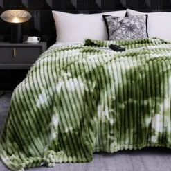 Blanket for Beds Tie Dyeing Warm Manta Single/Queen/King Flannel Fleece Thow Blanket Thick Warm Plaids for Bedroom Sofa