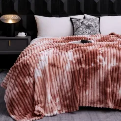 Blanket for Beds Tie Dyeing Warm Manta Single/Queen/King Flannel Fleece Thow Blanket Thick Warm Plaids for Bedroom Sofa