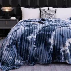 Blanket for Beds Tie Dyeing Warm Manta Single/Queen/King Flannel Fleece Thow Blanket Thick Warm Plaids for Bedroom Sofa