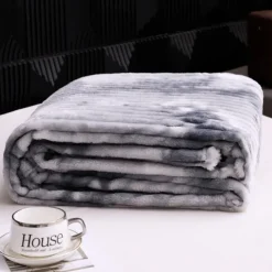 Blanket for Beds Tie Dyeing Warm Manta Single/Queen/King Flannel Fleece Thow Blanket Thick Warm Plaids for Bedroom Sofa